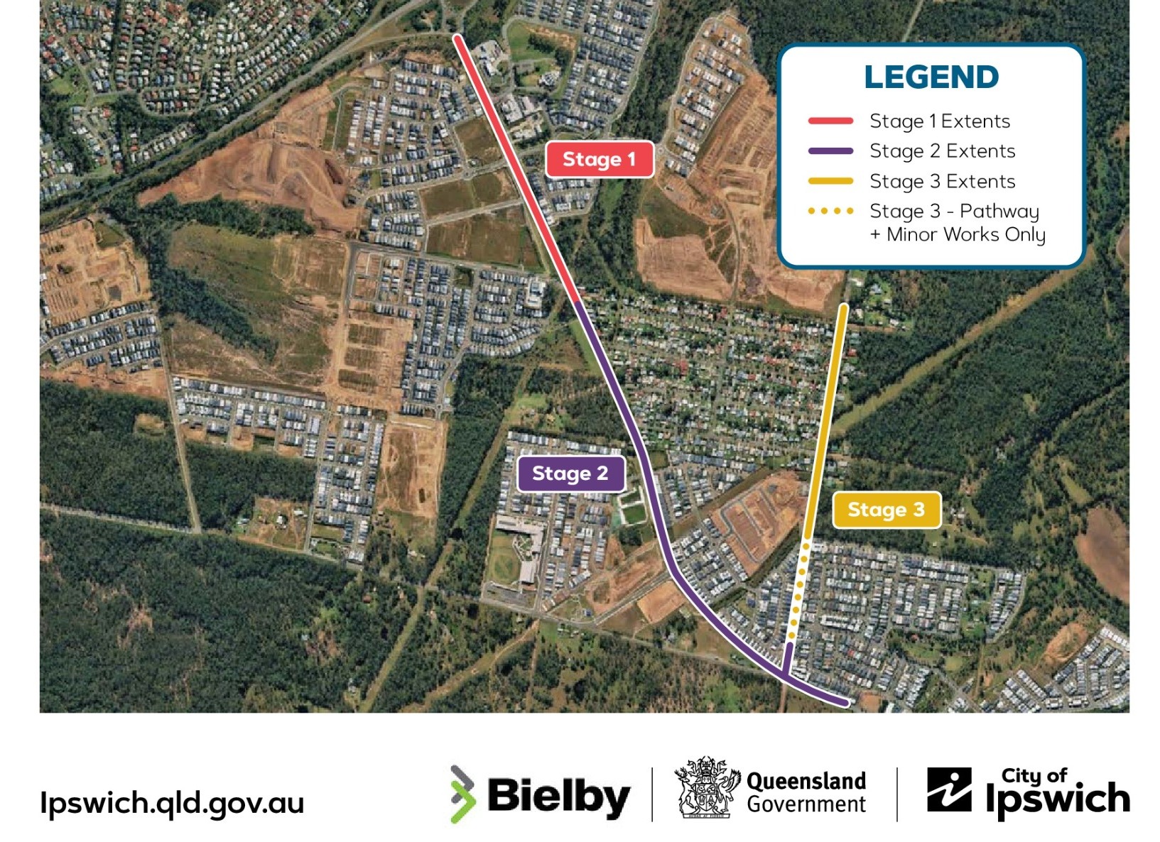 Ripley Road & Fischer Road Upgrade stages